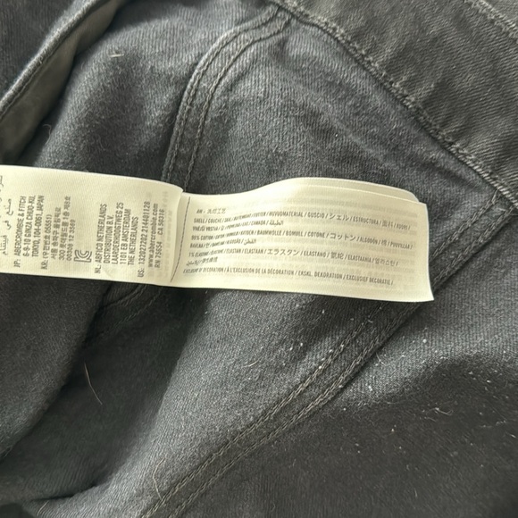 Abercrombie and Fitch Black Denim Jacket - Picture 8 of 8